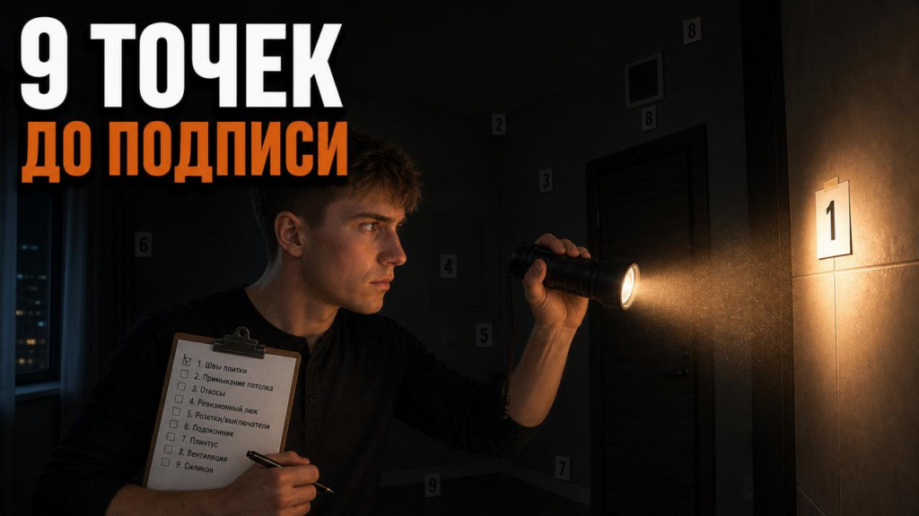 Как я сдаю объект заказчику: 9 точек, которые показываю сам до того, как он подпишет акт