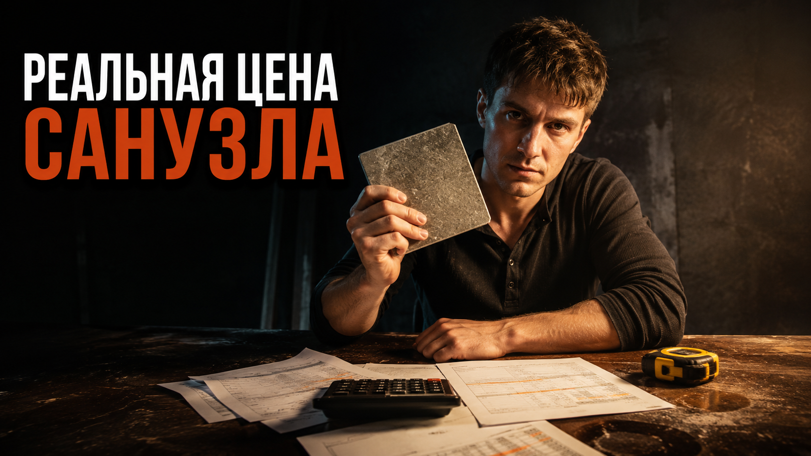 Специалист выравнивает кафель на стене ванной. Профессиональная укладка плитки в санузле при комплексном ремонте под ключ.