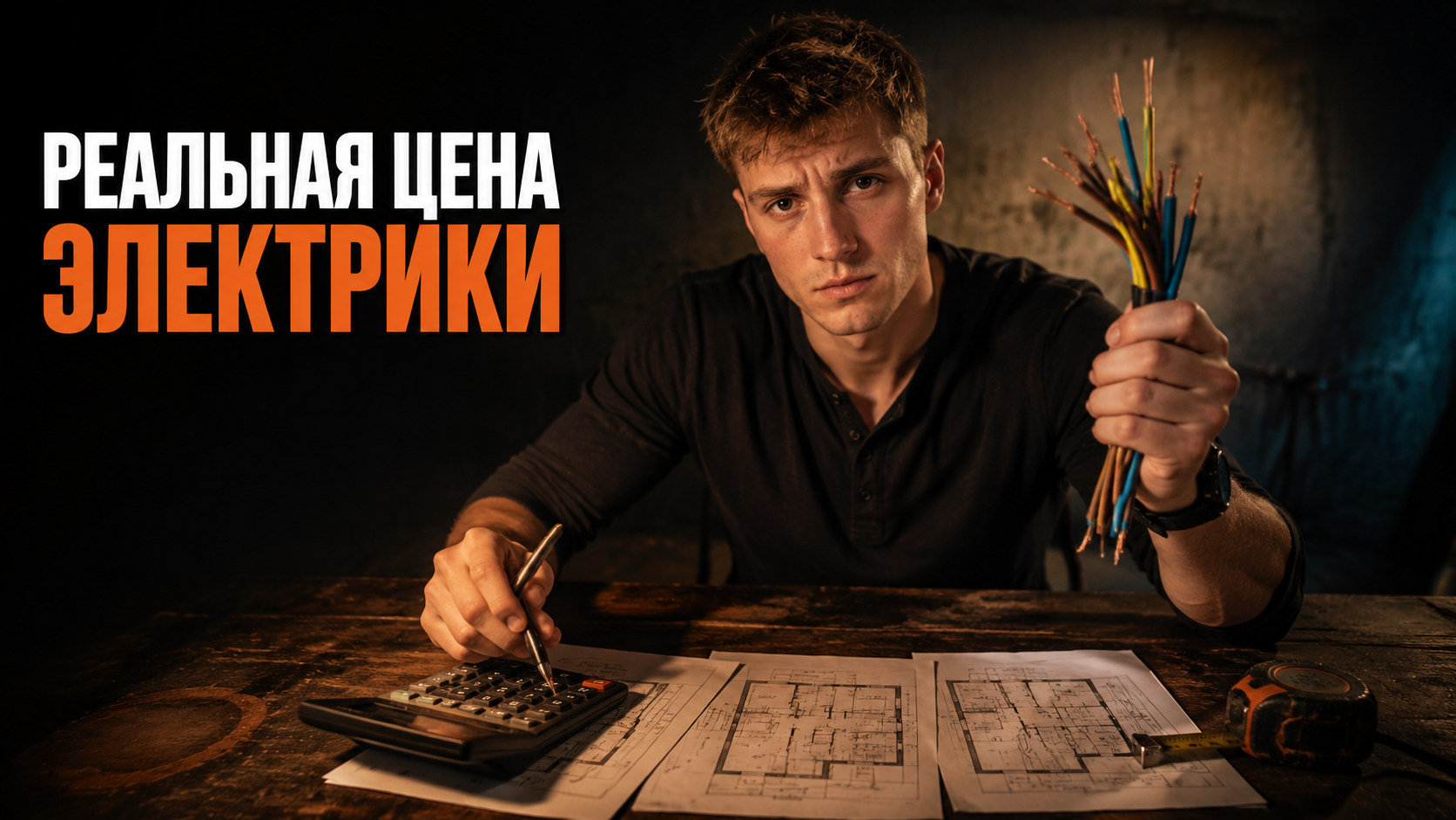 Наглядная схема с расчетами, поясняющая стоимость электрики в квартире при ремонте однушки, двушки или трехкомнатной.