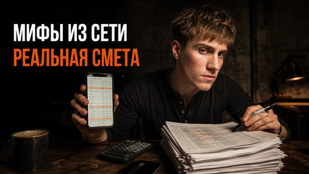 Сравнение рекламных цен на ремонт квартир из интернета и реальная смета на ремонт с подробным расчетом итоговой стоимости.